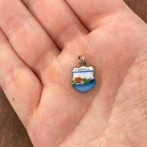 Vintage 800 Silver Kammer Lake Castle Schloss Kammer Austria Pendant Charm